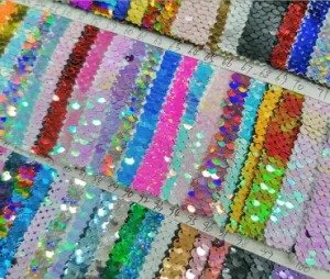 Reversal Sequin Colorful Clothing Fabric for Bag for Shoe