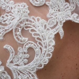 Fabric Lace Border White